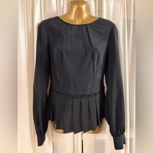 Unique Pleated Women's Blouse